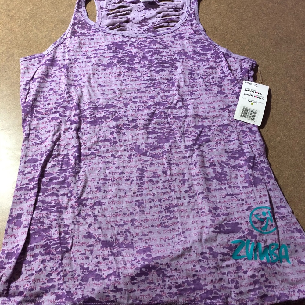 NEW Zumba Ribbed Tank Top